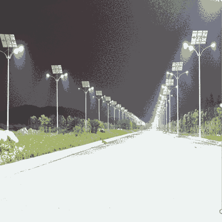 新農村太陽能路燈廠家直銷節能環保接受定制