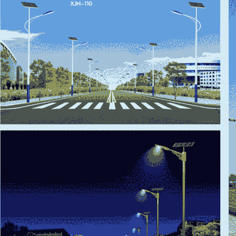 內蒙小市政太陽能路燈工程