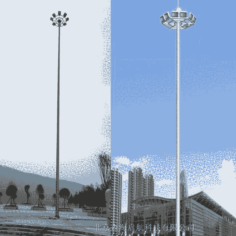 制造生產市電LED路燈 認準森海啟航照明太陽能路燈 高桿燈供應商